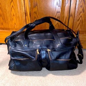Frye Leather Weekender Duffle Bag